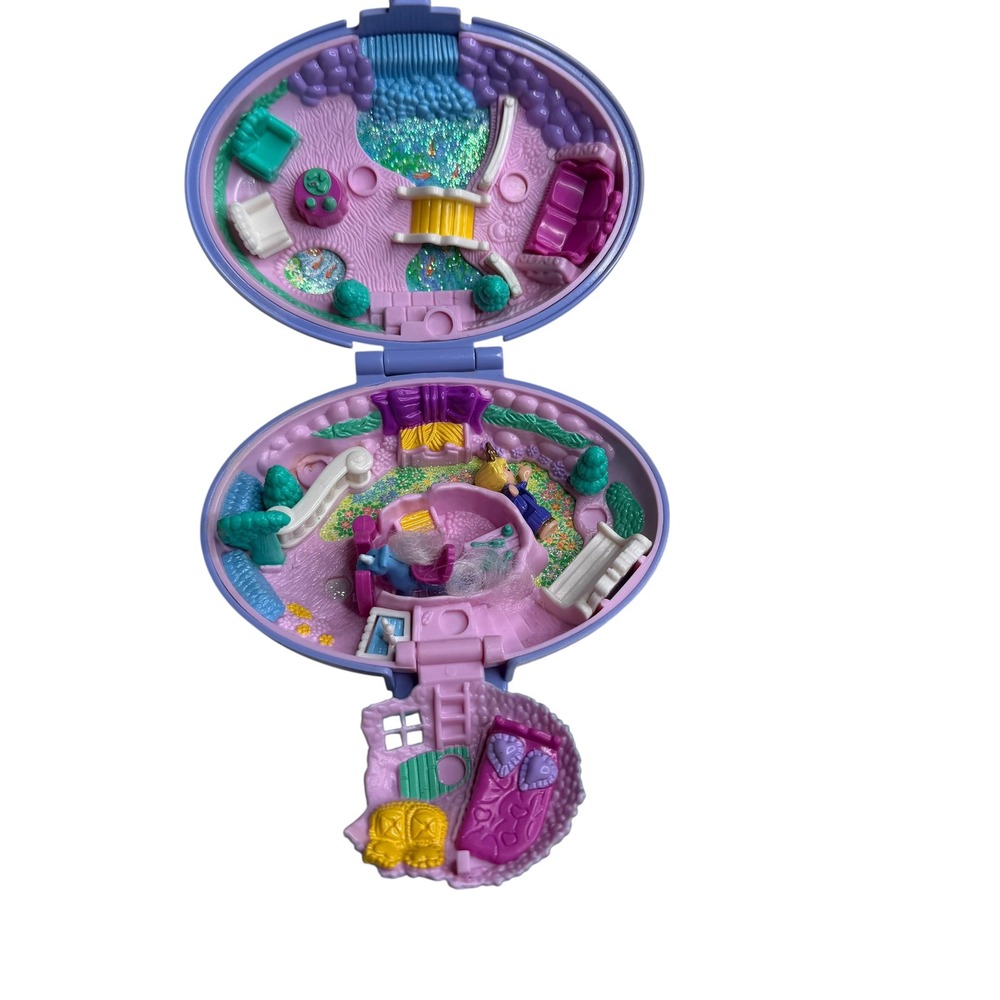 BLUEBIRD POLLY POCKET 1995 Meadow‎ Pony Parade Compact COMPLETE